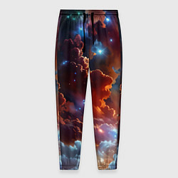 Брюки на резинке мужские Космические звезды, цвет: 3D-принт