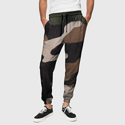 Брюки на резинке мужские Армейский камуфляж, цвет: 3D-принт — фото 2