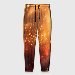 Брюки на резинке мужские Золотая блестящая текстура, цвет: 3D-принт
