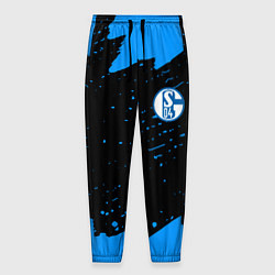Брюки на резинке мужские Schalke 04 fc blue color, цвет: 3D-принт