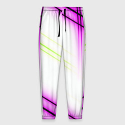 Мужские брюки Green white pink line