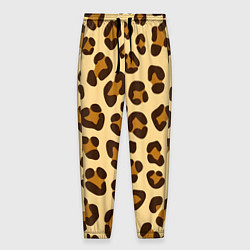 Брюки на резинке мужские Паттерн с пятнами леопарда, цвет: 3D-принт
