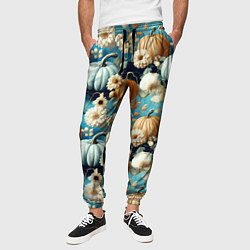 Брюки на резинке мужские Маленькие тыковки, цвет: 3D-принт — фото 2