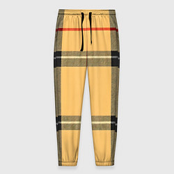 Брюки на резинке мужские Классическая клеточка, цвет: 3D-принт