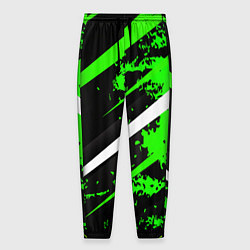 Мужские брюки Color black and green