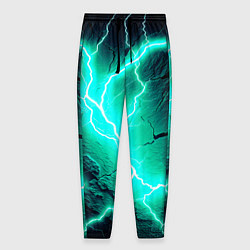 Мужские брюки Color light blue black