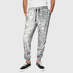 Брюки на резинке мужские Серебро, цвет: 3D-принт — фото 2