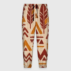 Брюки на резинке мужские Паттерн с индийскими мотивами, цвет: 3D-принт