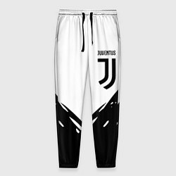 Брюки на резинке мужские Juventus geometry black, цвет: 3D-принт