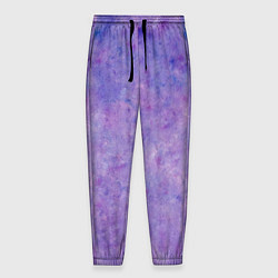 Брюки на резинке мужские Фиолетовый свет фонаря, цвет: 3D-принт