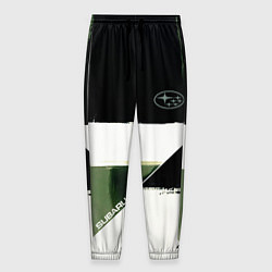 Брюки на резинке мужские Subaru эмблема, цвет: 3D-принт