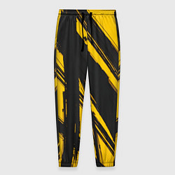 Мужские брюки Абстракция на желтом