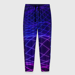 Брюки на резинке мужские Абстрактные волны из сот, цвет: 3D-принт