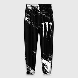 Мужские брюки Monster energy краски штрихи белые