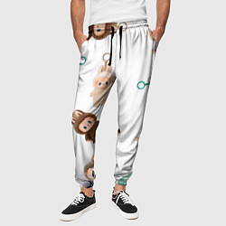 Брюки на резинке мужские Много игрушек лабубу, цвет: 3D-принт — фото 2