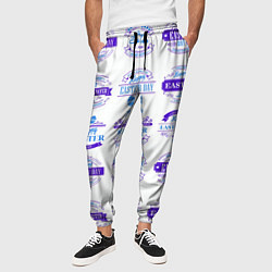 Брюки на резинке мужские Easter holidays, цвет: 3D-принт — фото 2