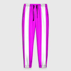Мужские брюки Color white pink stripes
