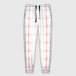 Мужские брюки Color white red crosses