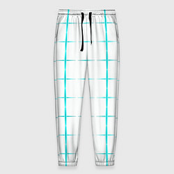 Мужские брюки Color white light blue crosses