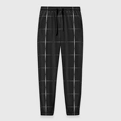 Брюки на резинке мужские Color grey white lines, цвет: 3D-принт