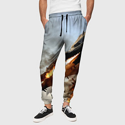 Брюки на резинке мужские Огненный Змей Горыныч, цвет: 3D-принт — фото 2