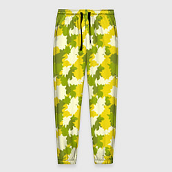 Мужские брюки Яркий камуфляж желтые и зеленые пятна