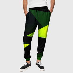 Брюки на резинке мужские Geometric shapes, цвет: 3D-принт — фото 2