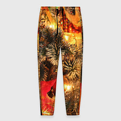 Брюки на резинке мужские Атмосфера Рождества, цвет: 3D-принт