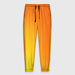 Брюки на резинке мужские Color orange red, цвет: 3D-принт