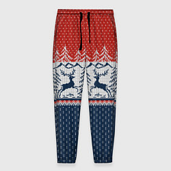 Мужские брюки Вязаный узор с оленями