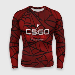 Мужской рашгард Cs:go - Crimson Web Style Factory New Кровавая пау