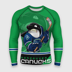Рашгард мужской Vancouver Canucks, цвет: 3D-принт