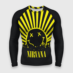 Рашгард мужской Nirvana, цвет: 3D-принт