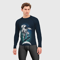 Рашгард мужской Космический скейтбординг, цвет: 3D-принт — фото 2