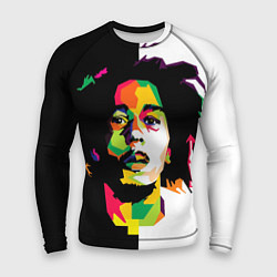 Рашгард мужской Bob Marley: Colors, цвет: 3D-принт