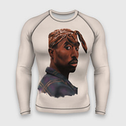 Рашгард мужской Tupac Shakur, цвет: 3D-принт