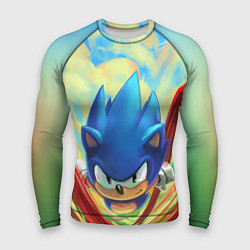 Рашгард мужской Sonic, цвет: 3D-принт
