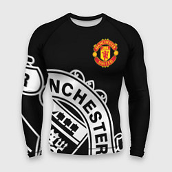 Мужской рашгард Man United: Black Collection