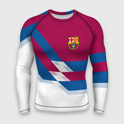 Рашгард мужской Barcelona FC: White style, цвет: 3D-принт