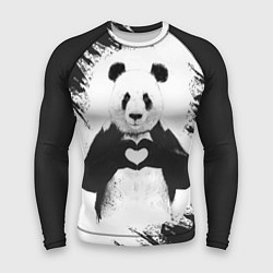 Рашгард мужской Panda Love, цвет: 3D-принт