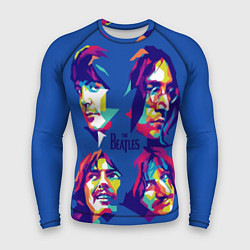 Рашгард мужской The Beatles: Faces, цвет: 3D-принт