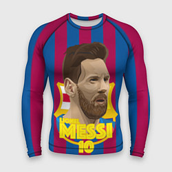 Рашгард мужской FCB Lionel Messi, цвет: 3D-принт