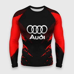 Рашгард мужской Audi: Red Anger, цвет: 3D-принт