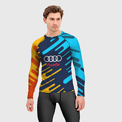 Рашгард мужской Audi: Colour Sport, цвет: 3D-принт — фото 2