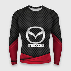 Рашгард мужской Mazda: Grey Carbon, цвет: 3D-принт