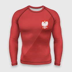 Рашгард мужской Poland Team: Away WC-2018, цвет: 3D-принт