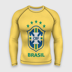 Рашгард мужской Brazil Team, цвет: 3D-принт