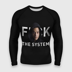 Рашгард мужской F*ck The System: Mr Robot, цвет: 3D-принт