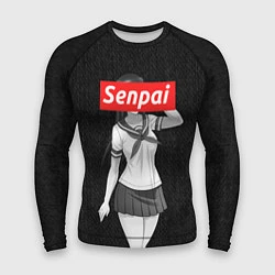 Рашгард мужской Senpai: School Girl, цвет: 3D-принт