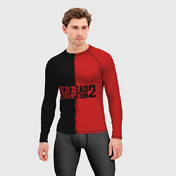 Рашгард мужской RDD 2: Black & Red, цвет: 3D-принт — фото 2